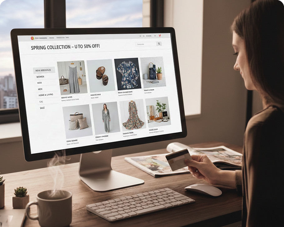 Imagem ilustrativa de loja virtual